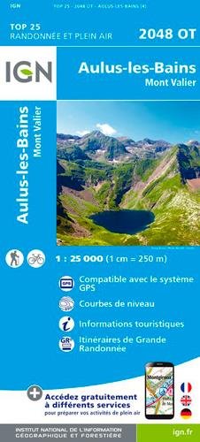 Carte IGN 2048 OT Aulus-Les-Bains - Mont-Valier